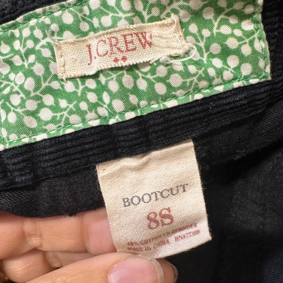 J.Crew Corduroy Boot Cut Pants Jeans 8 Short x 30.5” Inseam Classic Mid Rise - Picture 4 of 5